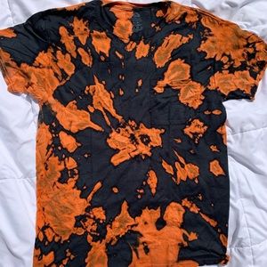 bleached tie dyed shirt! size medium